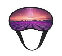 Lavender Fields Print Adjustable Eye Cover for Sleeping, Comfortable, Pressure-Free and Breathable Sleeping Masks
