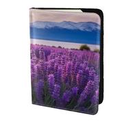 lavender fields print Passport Cover, Passport Holder Cover Wallet Passport Wallet Case for Cards and Documents