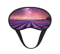 Lavender Fields Print Sleep Eye Mask Light Blocking Soft and Comfortable Night Eye Blinder for Women Men for Sleeping Travel Night Shift