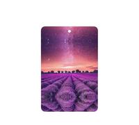 Lavender Fields Printing 10 Pcs Car Air Fresheners Cards For Scented Hanging Sheets For Bathroom With Rope