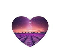 Lavender Fields Printing 10 Pcs Car Air Fresheners Cards For Scented Hanging Sheets For Bathroom With Rope