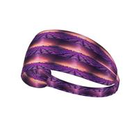 Lavender Fields Printing Multifunctional Comfortable Elastic Sports Headband Lightweight Casual For Outdoor Activitiesâ€‹
