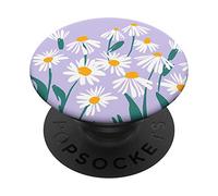 Lavender Floral Illustration Flower Design PopSockets Swappable PopGrip