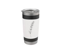 Lavender Flower Botanical Line Floral Sketch Stainless Steel Insulated Tumbler