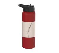 Lavender Flower Botanical Line Minimalist Plant Stainless Steel Insulated Water Bottle