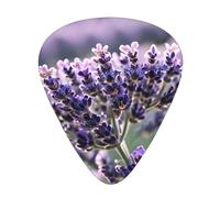 Lavender Flower Exceptional Guitar Pick â€“ Single-Side Full-Print, Abs Material Plectrum â€“ Diverse Thickness For Varied Music Experience â€“ Ideal For Guitars And Ukuleles,Guitar Pick,