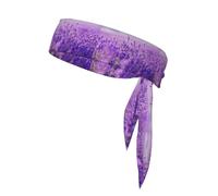 Lavender Flower Purple Landscape Scenery, Head Tie, Sports Headband Tie Back, Multi Sweatband for Men Women