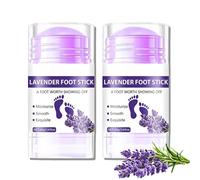 Lavender Foot Cream for Cracked Heels and Dry Skin, Moisturizing Cracked Heel Balm Stick for Feet/Knees/Hand, Lavender Foot Moisturiser for Soften Skin, 2Pack