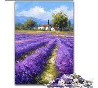 Lavender Garden Adult Jigsaws 1000 Pieces Difficult, Challenging Game And Family Play Birthday Present, Gifts, Wall Art (26x38cm)