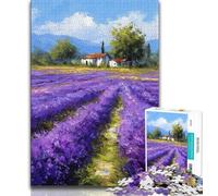 Lavender Garden Adult Jigsaws 1000 Pieces Difficult,Family Game Stress Reliever Difficult Challenge Great Gifts And Toys 38x26cm