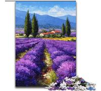 Lavender Garden Jigsaw Puzzles for Adults 1000 Jigsaws, Brain Intelligence Challenge Addictive Toys Birthday Gifts for Age 14+ (26x38cm)
