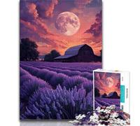 Lavender Garden JigsawPuzzle 1000 Pieces for Teenagers,Challenging Game And Family Play Wall Decoration Unique Birthday And Xmas Gifts (38x26cm)