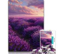 Lavender Garden JigsawPuzzle 1000 Pieces for Teenagers,Challenging To Complete But Fun And Humorous Birthday Present,Gifts,Wall Art (38x26cm)