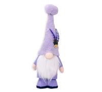Lavender Gnomes Decorations - Dwarf Lavender Gnmi Purple Toys | Soft Plush Doll Faceless with Spring Pendant for Display on Multi-Tier Tray, Elegant