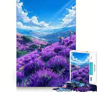 Lavender Harvest 1000 Piece Puzzle For Adults Mental Sharp Serene Game Home Activity Santa Surprise (50x75cm)