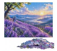Lavender Harvest Leisure Wood Puzzle, Adults, 1000 Pieces | Jigsaw Puzzle Gift - present for puzzle enthusiasts with activity for family time.