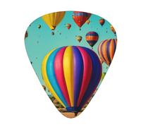 Lavender Hot Air Balloon print Celluloid Guitar Plectrums for Acoustic Guitar Bass,Guitar Picks with Organizer Box