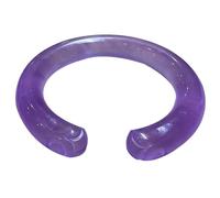 Lavender Jade Bangle Bracelet for Women, Natural Purple Open Quartzite Jade Bracelet