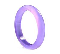 Lavender Jade Bangle Bracelet for Women, Natural Purple Quartzite Jade Bangle Jewelry (Purple_54mm)