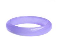 Lavender Jade Bangle Bracelet for Women, Retro Chinese Style Light Purple Good Luck Bracelets(Purple_64mm)