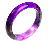 Lavender Jade Bracelets for Women Genuine Purple Violet Bangle Chinese Retro Jewelry (Size : 64mm)