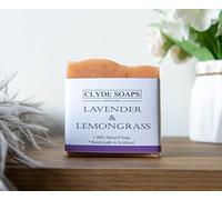 Lavender & Lemongrass Clyde Soaps, Cold Process, Palm Oil & Plastic Free, Eco Gift, UK Handmade Vegan, Cruelty Free, Artisan Soap, Best For Men And Women