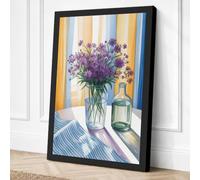 Lavender Light Modern Canvas Wall Art Print 24x16 Inch (61 x 41 cm)