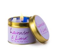 Lily-Flame Candle Tin – Lavender and Lime – Purple