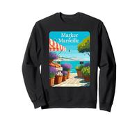 Lavender Loaf Marseille Market Bees France Coast Sweatshirt