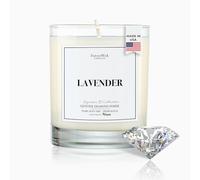 Lavender & Magnolia Surprise Candle with Diamond Inside | Foreverwick Candles | Scented Soy Candles Gifts for Women Aromatherapy Candle Wax | Romance Candles All-Natural Organic Soy Candle 14oz | 70h