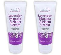 Lavender, Manuka & Neem Cream 200ml 2-Pack - Antibacterial, Anti-fungal, Antiseptic, Anti-Itch, Dry and Cracked Skin. Suitable for Senstive Skin Eczema & Psorasis Chapped Skin