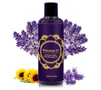 Lavender Massage Oils for Massage Therapy - Massage Oil for Relaxing, Warming, Joint Pain Relief Sensual Massage Oil - Relaxing Aromatherapy Oil Infused with Pure Natural Oils - 110ml