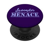 Lavender Menace feminist lesbian reclaim LGBTQ+ pride PopSockets Adhesive PopGrip