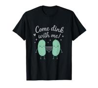 Lavender Mint Come Dink with Me Pickleball Novelty Graphic T-Shirt