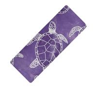 Lavender Ocean Turtle printed non slip yoga mat for hot yoga Thick 1 mm for gym non slip, with bag tapete para ejercicio 71x26 inches