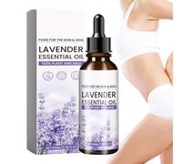 Lavender Oil, 100 ml Natural Moisturising Fragrance Oil with Lavender - Body Lotion for Women Dry Skin Pregnancy Winter Care Daily Care Travel Companion