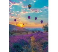 Lavender Paint by Numbers for Adults with Frame, Large Paint by Number Canvas Kits, DIY Color Oil Painting Acrylic Paints with Brushes, Hobbies for Adults Women, Home Wall Decor Gifts 70x100cm J8-47