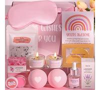 Lavender Pamper Gifts For Women Birthday,Relaxation Spa Gifts Set Gift Hampers For Mum Self Care Package For Her, Skin Care Hamper Gift Box Get Well Soon Gifts Relax Bath Birthday Presents for Women