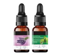 Lavender & Peppermint Essential Oils Combo, 15ml Each (Pack of 2) | 100% Pure, Natural, Organic Certified & Undiluted | for Hair Growth, Hair Fall Control, Nourishment & Skin Care | Therapeutic Grade