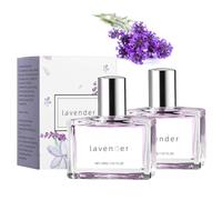 Lavender Perfume and Body Spray, Long-Lasting Lavender Fragrance for Women, Soothing Lavender Spray for Body and Pillow, Relaxing Fragrance for Night and Everyday Life, Elegant Bottle Design (2 Pieces