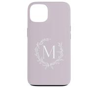 Lavender Purple Capital Letter M Monogram Initial M Case for iPhone 13