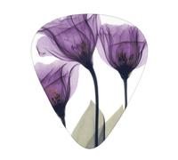 Lavender Purple Hope Flowers,12 Pcs Guitar Pick,3 Different Thickness Plectrums for Acoustic Guitar Bass Ukulele (0.46mm 0.96mm 0.71mm)