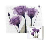 Lavender Purple Hope Flowers,500 Pieces Wooden Jigsaw Family Game Jigsaw Puzzles for Adults Teens Home Decor