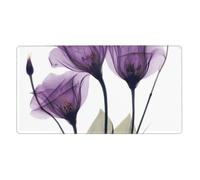 Lavender Purple Hope Flowers,Mouse Pad Large Desk Pad Computer Keyboard Mouse Mat with Non Slip Rubber Base 40 x 70 cm