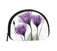 Lavender Purple Hope FlowersSmall Makeup Sanitary Napkin Storage Bag,Women's Cosmetic Coin Purse