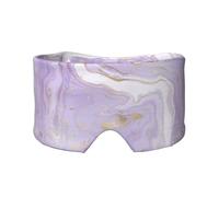 Lavender Purple Marble Golden Line, Full Eye Covers Light Blocking Eye Mask Sleep Eye and Ear Muffs