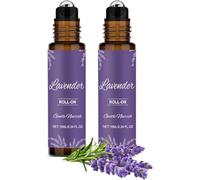 Lavender Roll-On Essential Oil, a revitalizing Blend of Essential Oils, soothes a Tired Mind, an Ideal Companion for Studying and Working, Gentle on Skin, 10ml, Provides a Slight Cooling Sensation.