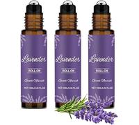 Lavender Roll-On Essential Oil, a revitalizing Blend of Essential Oils, soothes a Tired Mind, an Ideal Companion for Studying and Working, Gentle on Skin, 10ml, Provides a Slight Cooling Sensation.