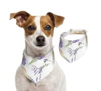 Lavender Rustic And Cute Provencal Style,Pet Bib Scarf Cats Dog Bandana Dogs Towel Bib Adjustable Pet Scarf,S