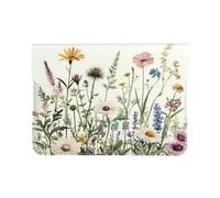 Lavender Rustic Laptop Sleeve 13 Inch PU Leather Case Protective Flower Laptop Bag Water Resistant Computer Case Tablet Carrying Bag for Women Men